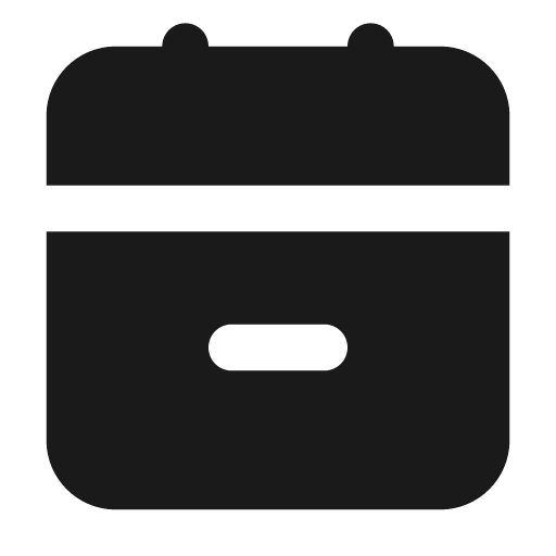 Calendar minus 2 filled icon, filled style, from Lucide Extended