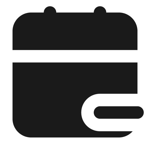 Calendar minus filled icon, filled style, from Lucide Extended