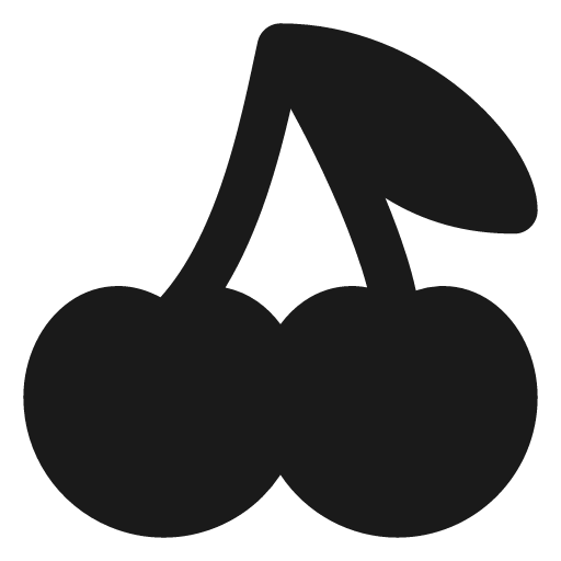 Cherry filled icon, filled style, from Lucide Extended