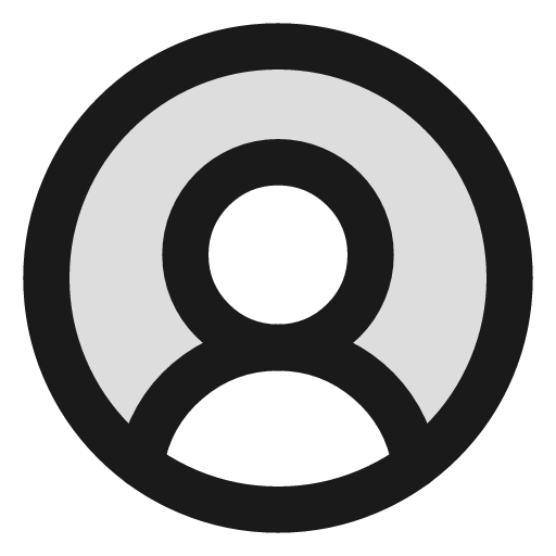 Circle user round duotone icon, two-tone style, from Lucide Extended