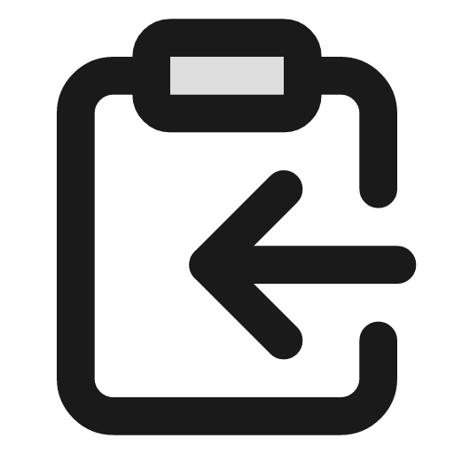 Clipboard copy duotone icon, two-tone style, from Lucide Extended