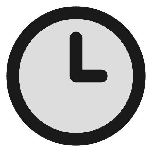 Clock 3 duotone icon, two-tone style, from Lucide Extended