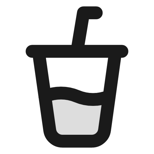 Cup soda duotone icon, two-tone style, from Lucide Extended