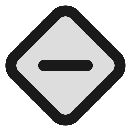 Diamond minus duotone icon, two-tone style, from Lucide Extended