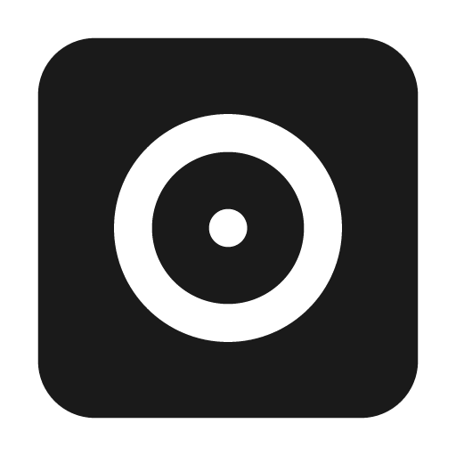Disc album filled icon, filled style, from Lucide Extended