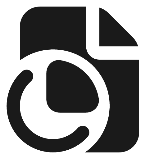 File chart pie filled icon, filled style, from Lucide Extended