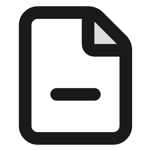 File minus duotone icon, two-tone style, from Lucide Extended