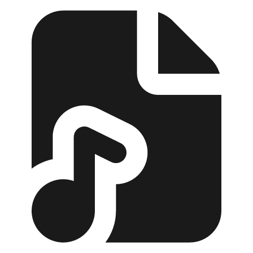 File music filled icon, filled style, from Lucide Extended