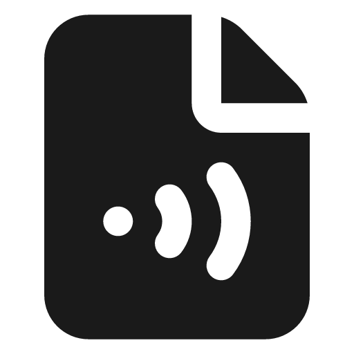 File signal filled icon, filled style, from Lucide Extended