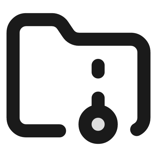 Folder archive duotone icon, two-tone style, from Lucide Extended