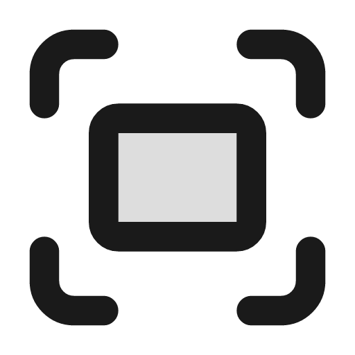 Fullscreen duotone icon, two-tone style, from Lucide Extended