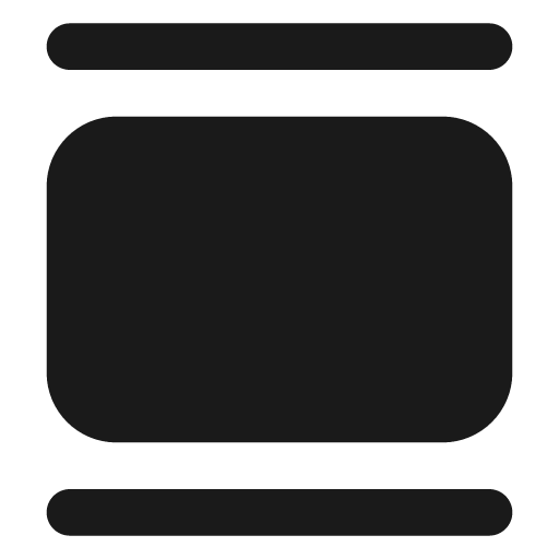 Gallery vertical filled icon, filled style, from Lucide Extended