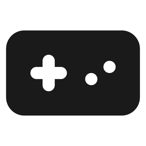 Gamepad filled icon, filled style, from Lucide Extended