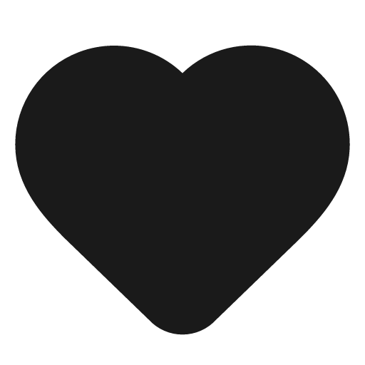 Heart filled icon, filled style, from Lucide Extended