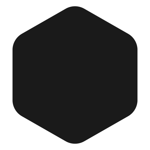 Hexagon filled icon, filled style, from Lucide Extended