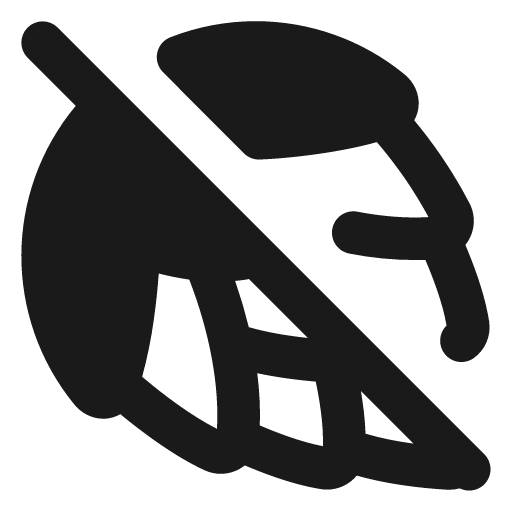 Hop off filled icon, filled style, from Lucide Extended