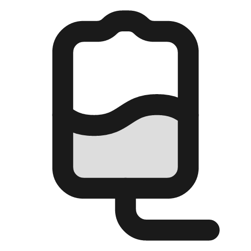 Iv bag duotone icon, two-tone style, from Lucide Extended