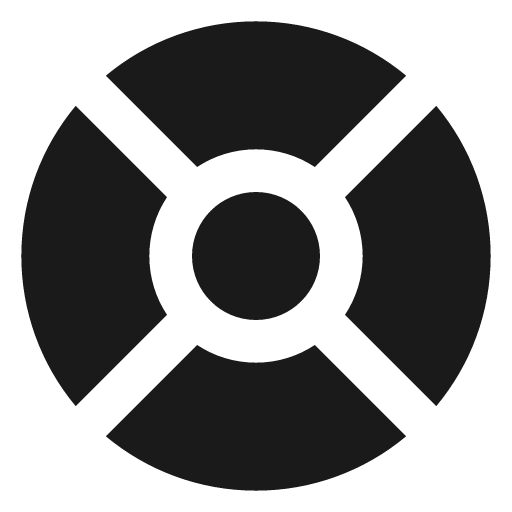 Life buoy filled icon, filled style, from Lucide Extended