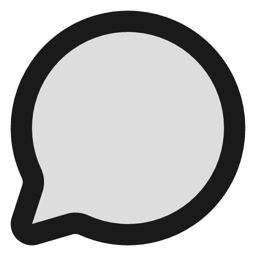 Message circle duotone icon, two-tone style, from Lucide Extended