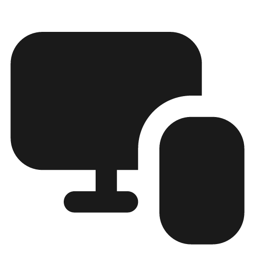 Monitor smartphone filled icon, filled style, from Lucide Extended