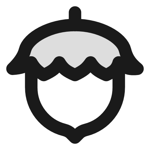 Nut duotone icon, two-tone style, from Lucide Extended