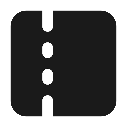 Panel left dashed filled icon, filled style, from Lucide Extended