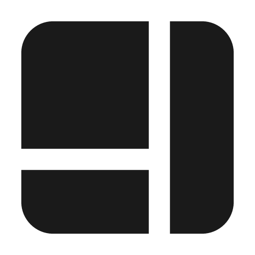 Panels right bottom filled icon, filled style, from Lucide Extended