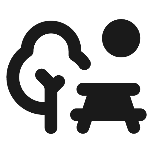 Park filled icon, filled style, from Lucide Extended