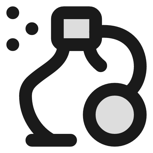 Perfume bottle duotone icon, two-tone style, from Lucide Extended