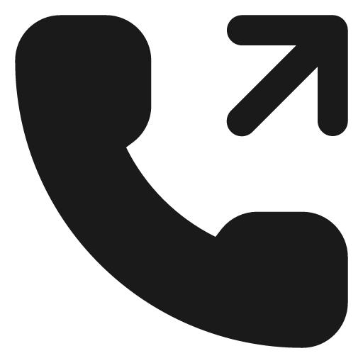 Phone outgoing filled icon, filled style, from Lucide Extended