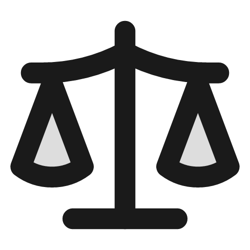 Scale duotone icon, two-tone style, from Lucide Extended