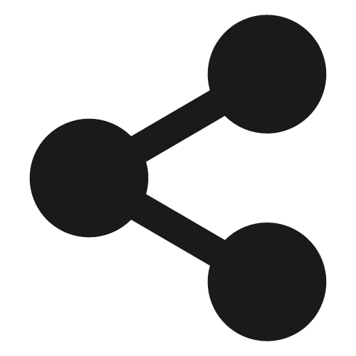 Share 2 filled icon, filled style, from Lucide Extended