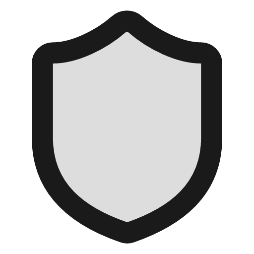 Shield duotone icon, two-tone style, from Lucide Extended