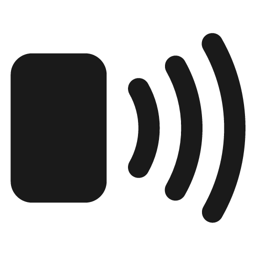 Smartphone nfc filled icon, filled style, from Lucide Extended