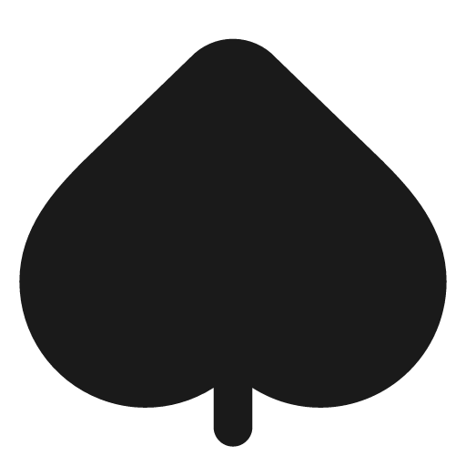 Spade filled icon, filled style, from Lucide Extended