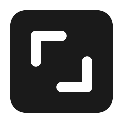Square dimensions filled icon, filled style, from Lucide Extended