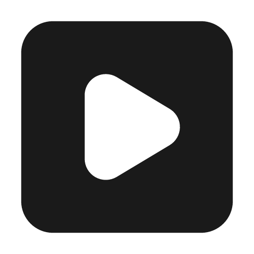 Square play filled icon, filled style, from Lucide Extended