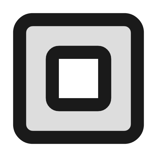 Square square duotone icon, two-tone style, from Lucide Extended
