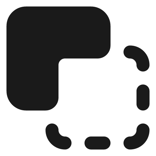 Squares subtract filled icon, filled style, from Lucide Extended
