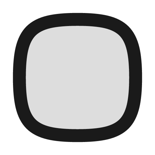 Squircle duotone icon, two-tone style, from Lucide Extended