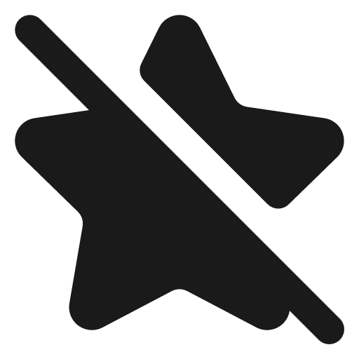 Star off filled icon, filled style, from Lucide Extended
