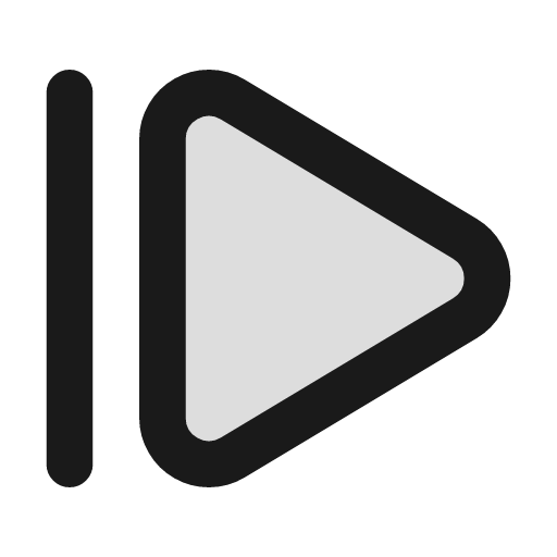 Step forward duotone icon, two-tone style, from Lucide Extended