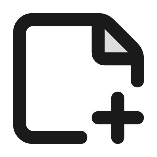 Sticky note plus duotone icon, two-tone style, from Lucide Extended