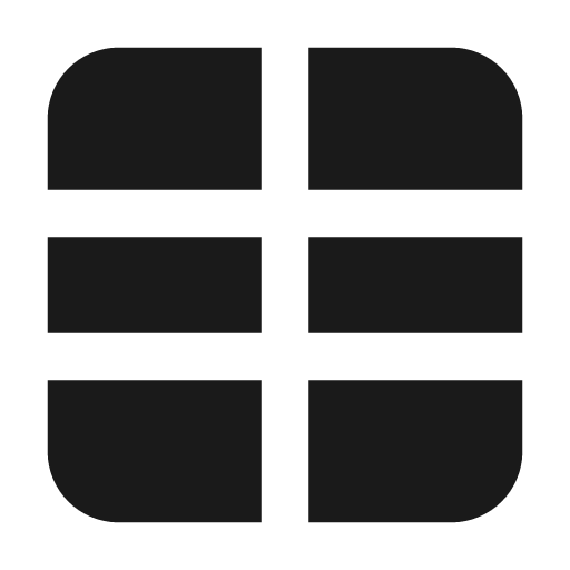 Table filled icon, filled style, from Lucide Extended