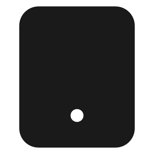 Tablet filled icon, filled style, from Lucide Extended