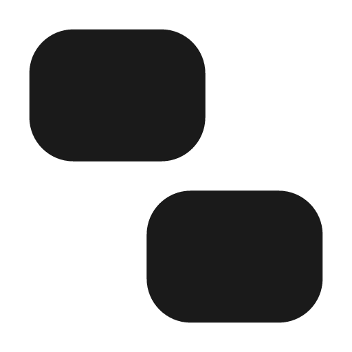 Ungroup filled icon, filled style, from Lucide Extended