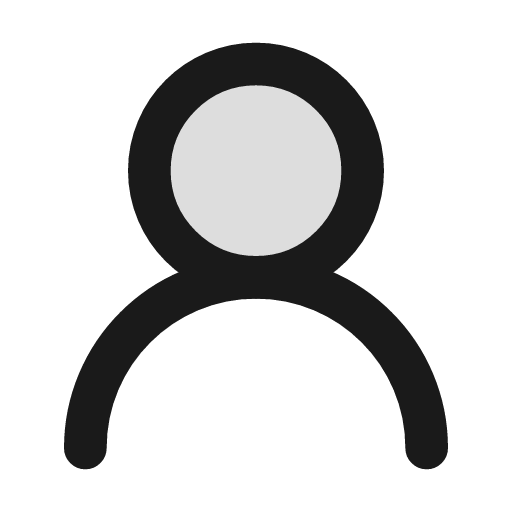 User round duotone icon, two-tone style, from Lucide Extended