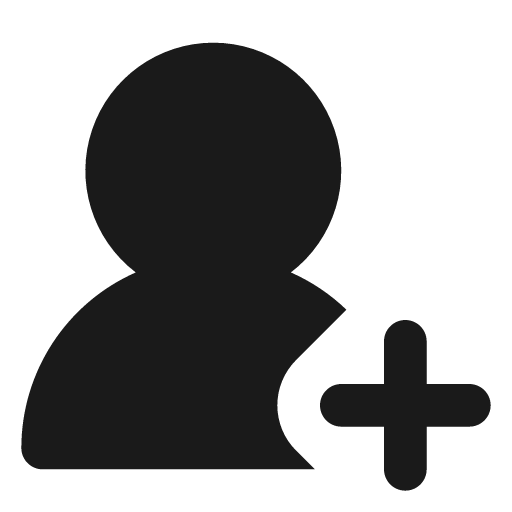 User round plus filled icon, filled style, from Lucide Extended