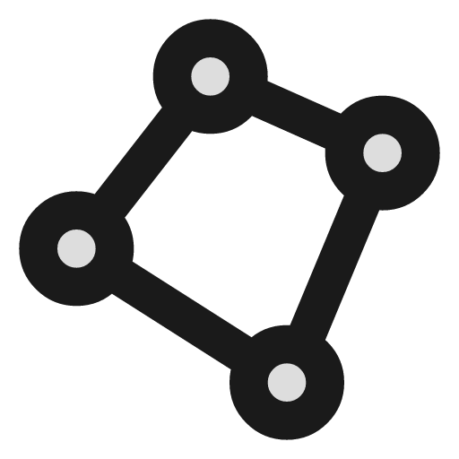 Vector polygon duotone icon, two-tone style, from Lucide Extended
