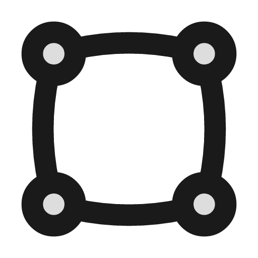 Vector square duotone icon, two-tone style, from Lucide Extended